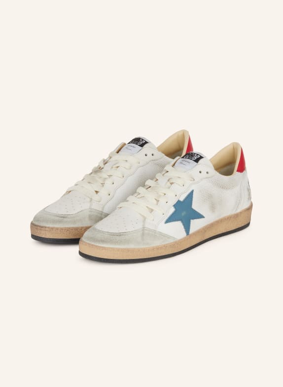 GOLDEN GOOSE Sneakers BALL STAR WHITE/ BLUE/ RED