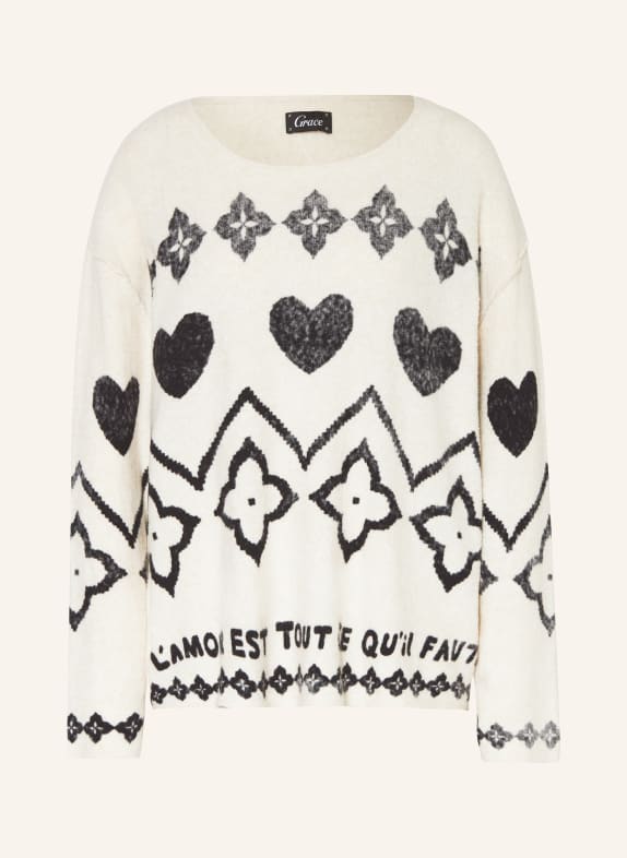 Grace Pullover CREME/ SCHWARZ