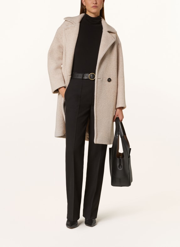 ICONS CINZIA ROCCA Wool coat 7 SAND