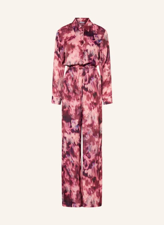 MRS & HUGS Satin jumpsuit BURGUNDY