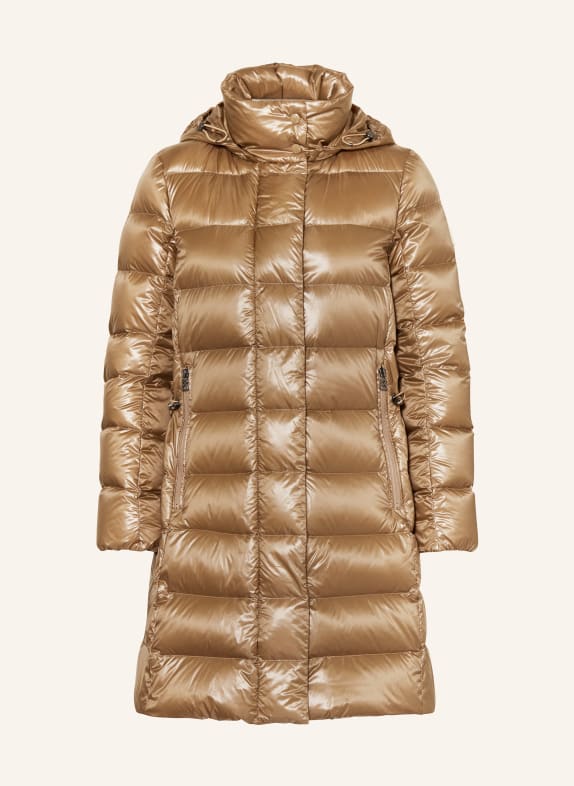 BOGNER Down jacket LYNN with detachable hood BROWN