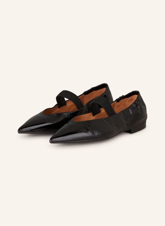 billi bi Mary-Jane-Ballerinas SCHWARZ