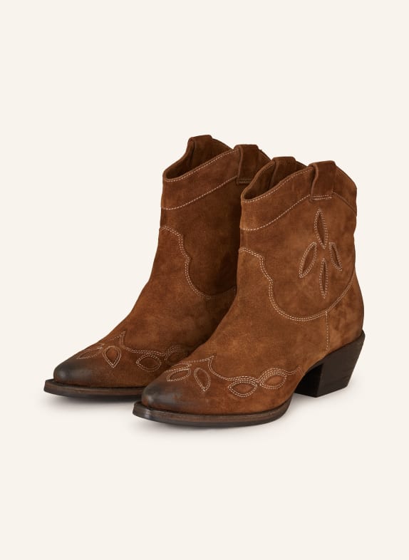 billi bi Cowboy Boots BRAUN