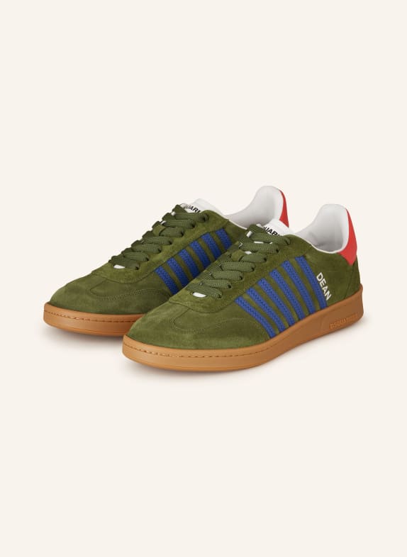 DSQUARED2 Sneakers BOXER GREEN/ DARK BLUE/ RED