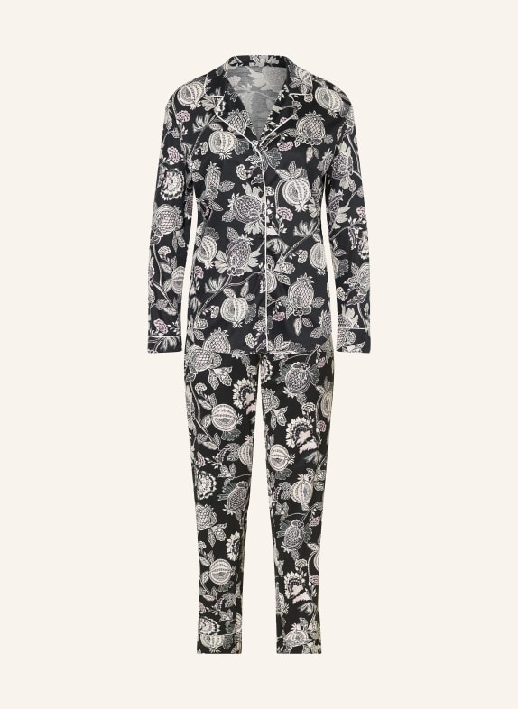 CALIDA Pajamas NIGHT LOVERS BLACK/ WHITE/ LIGHT PURPLE