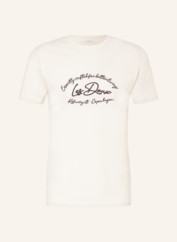 LES DEUX T-shirt CAMDEN WHITE/ BLACK