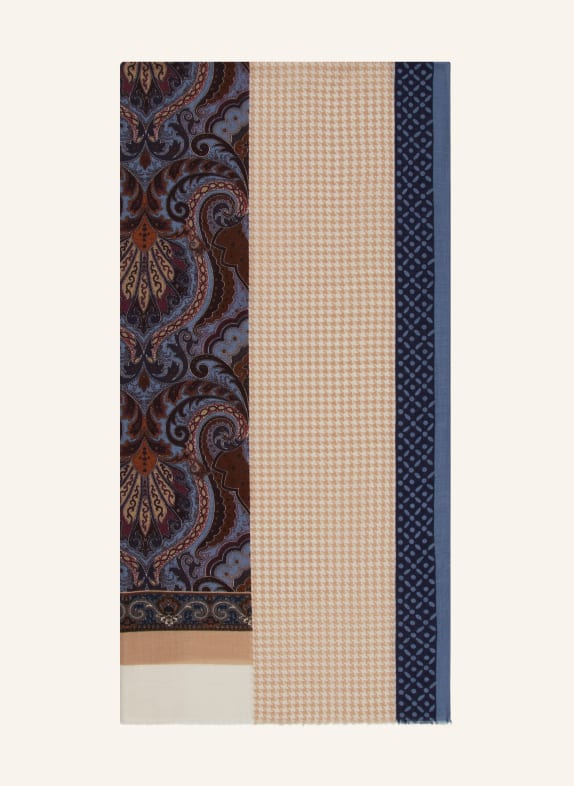 Barbieri Schal BEIGE/ BLAU/ BRAUN