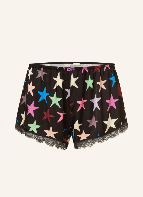LOVE Stories Schlafshorts APOLLO SCHWARZ/ PINK/ GRÜN