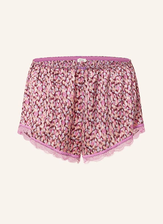 LOVE Stories Schlafshorts BROOKE DUNKELROT/ LILA/ BLAUGRAU