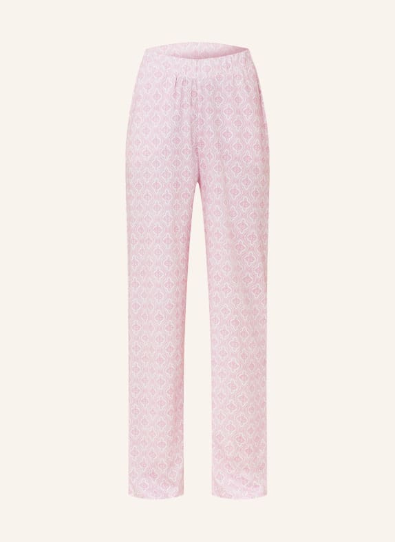 darling harbour Pajama pants Ornament print rose weiss