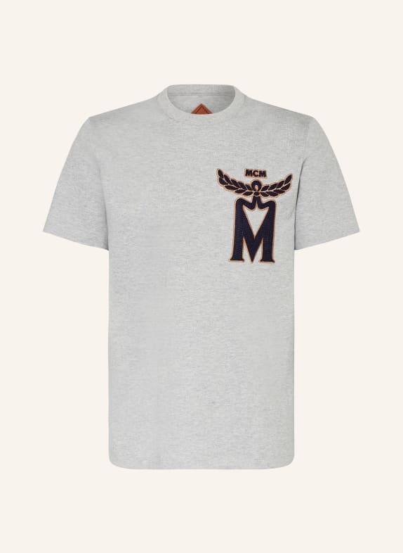 MCM T-Shirt GRAU/ DUNKELBLAU