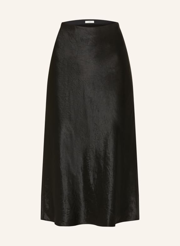 VINCE Satin skirt BLACK