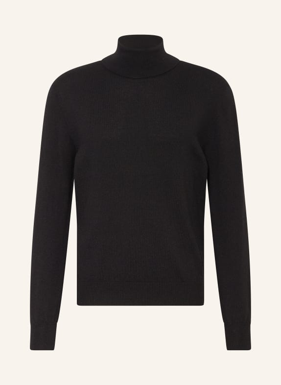 AGNONA Rollkragenpullover aus Cashmere SCHWARZ