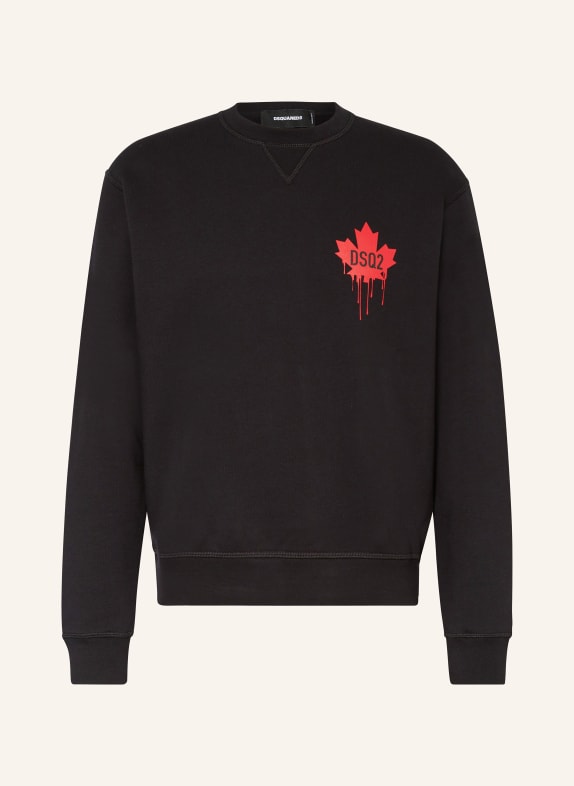 DSQUARED2 Sweatshirt BLACK/ RED