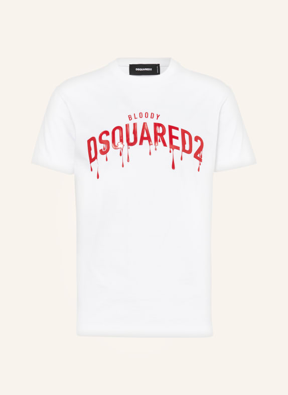 DSQUARED2 T-Shirt WEISS/ ROT