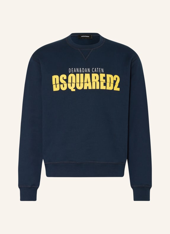 DSQUARED2 Sweatshirt DARK BLUE/ YELLOW