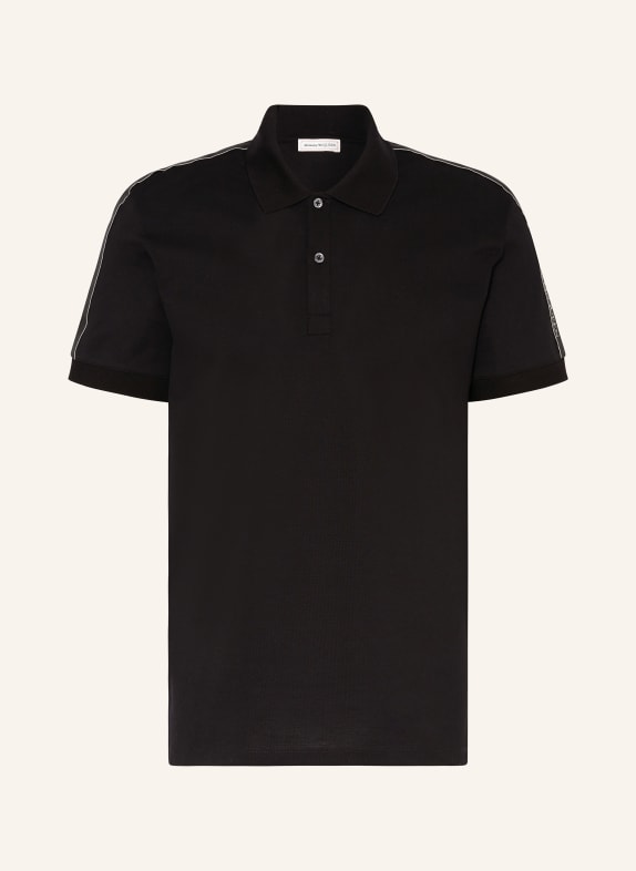 Alexander McQUEEN Koszulka polo z piki regular fit CZARNY