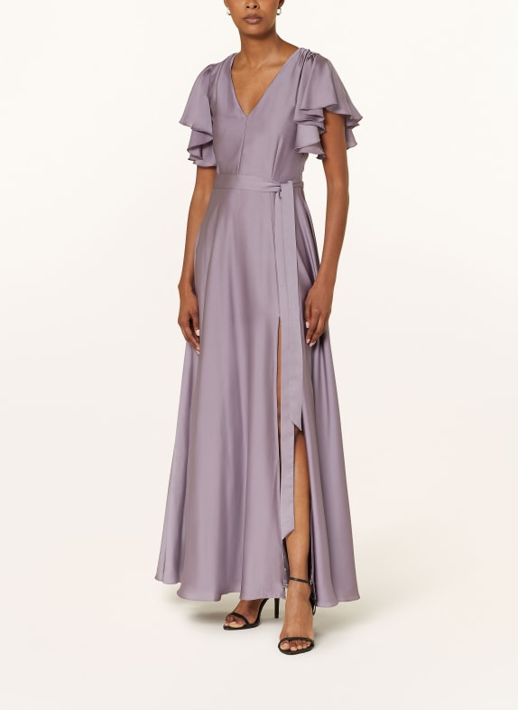 SWING Evening dress in satin PURPLE