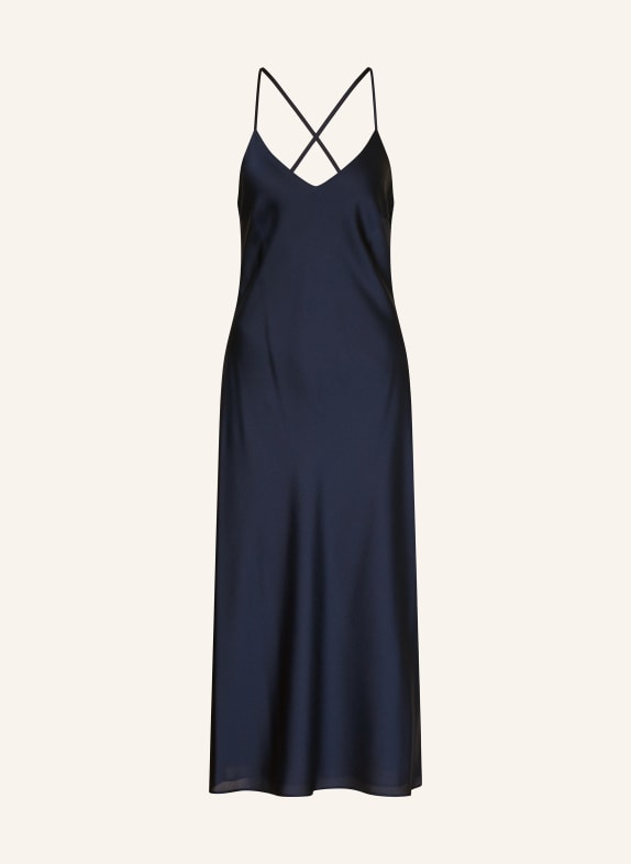 SWING Cocktailkleid aus Satin DUNKELBLAU