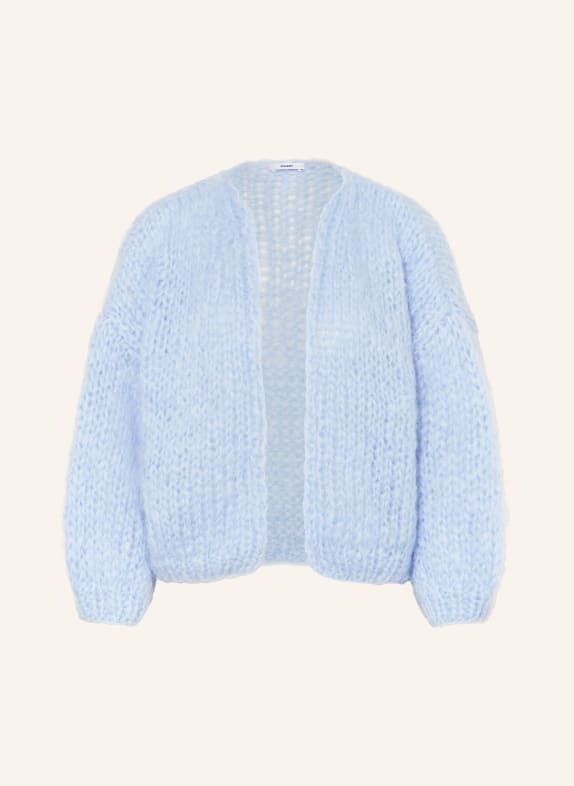 MAIAMI Knit cardigan made of mohair LIGHT BLUE