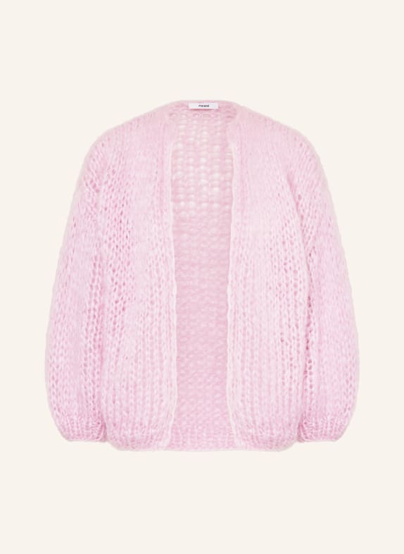 MAIAMI Knit cardigan made of mohair PINK