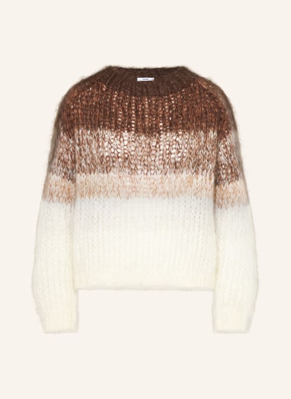 MAIAMI Mohair sweater BROWN/ CREAM