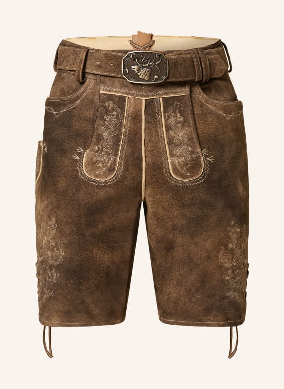 Spieth & Wensky Trachten lederhosen ERFURT LIGHT BROWN