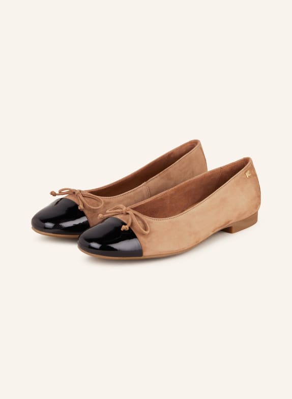 paul green Ballerinas BEIGE/ SCHWARZ