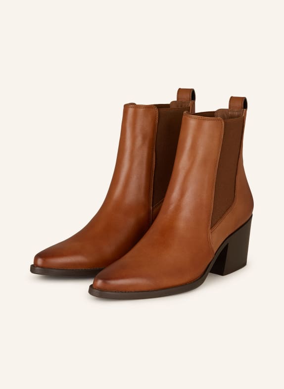 paul green Ankle boots BROWN