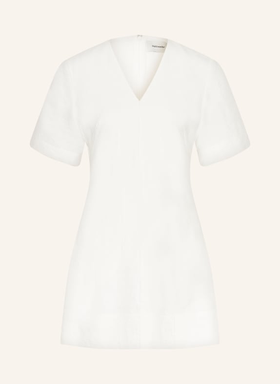 HOLZWEILER Dress CADI with linen WHITE