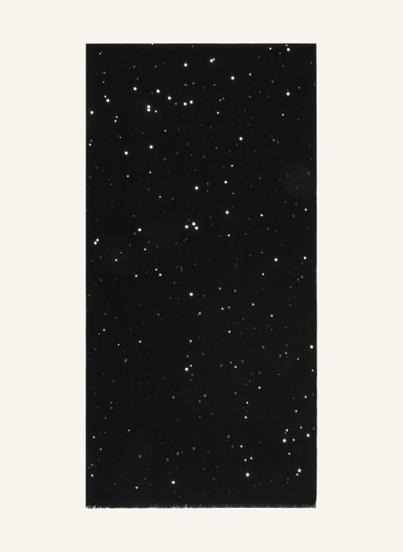 PESERICO Scarf with sequins BLACK