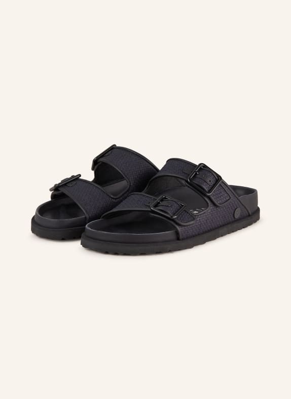 1774 BIRKENSTOCK Pantoletten ARIZONA RAFFIA LUXE SCHWARZ