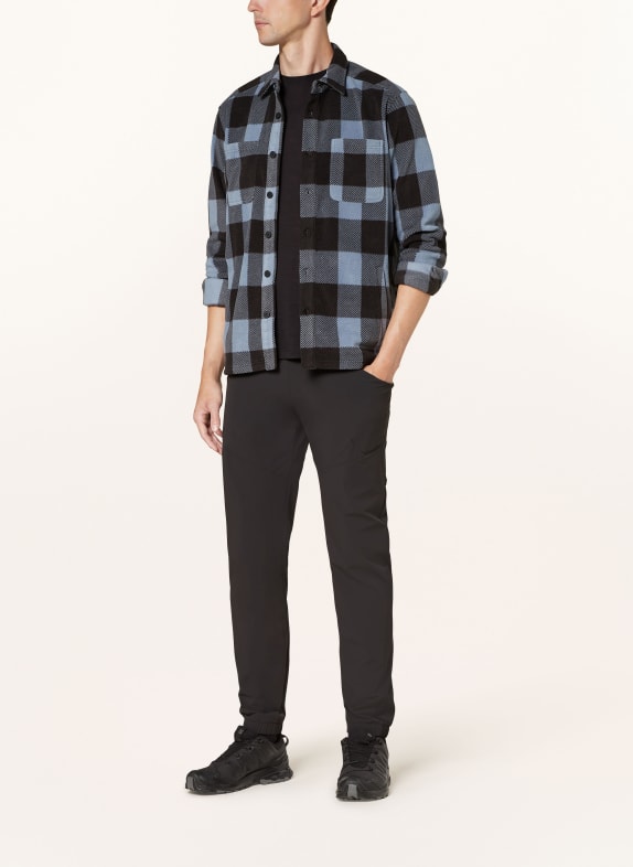 me°ru' Fleece overshirt PESSAC BLAUW / ZWART / BLAUWGRIJS