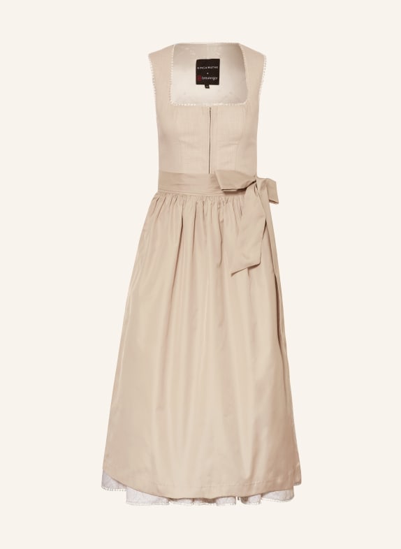 KINGA MATHE Dirndl CONNY aus Leinen BEIGE