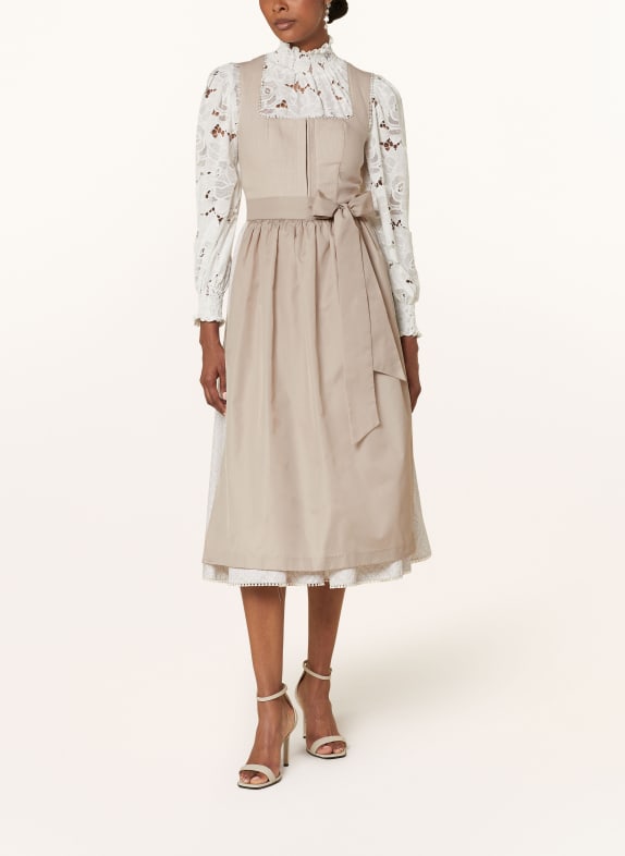 KINGA MATHE Dirndl CONNY en lin BEIGE