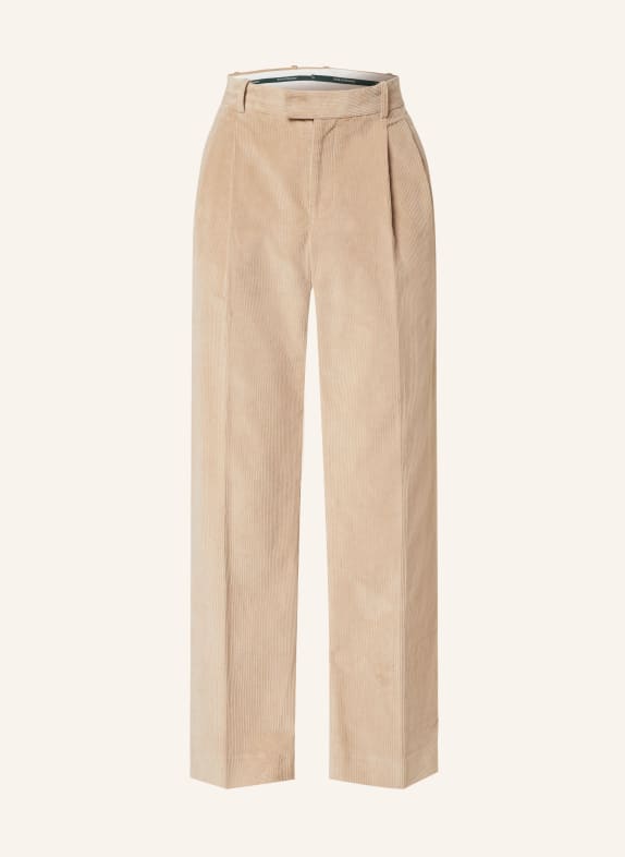 DRÔLE DE MONSIEUR Corduroy trousers relaxed fit LIGHT BROWN