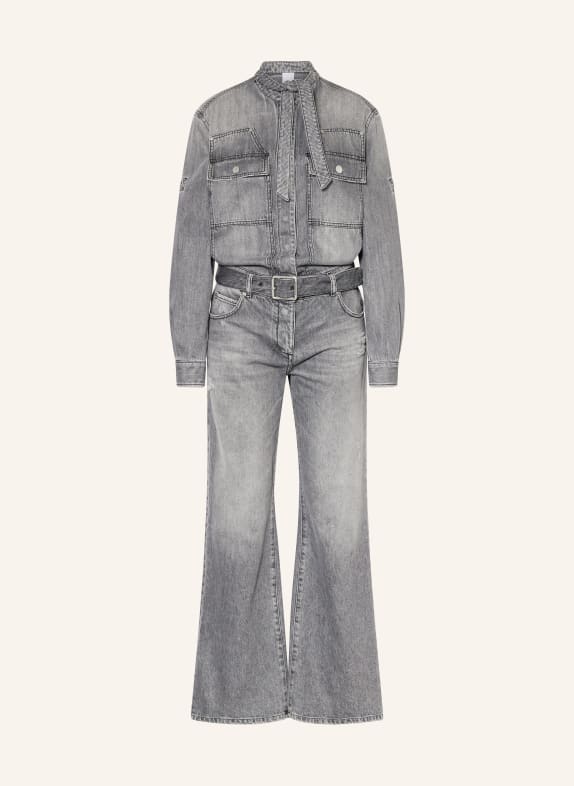 PINKO Jeans-Jumpsuit TIMPANO mit Schluppe GRAU