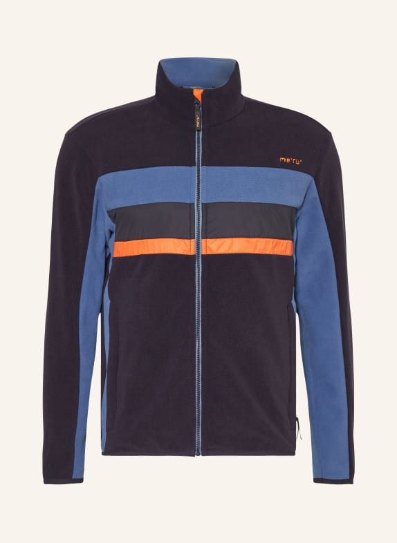 me°ru' Fleecejacke HEREFORD DUNKELBLAU/ BLAU/ ORANGE