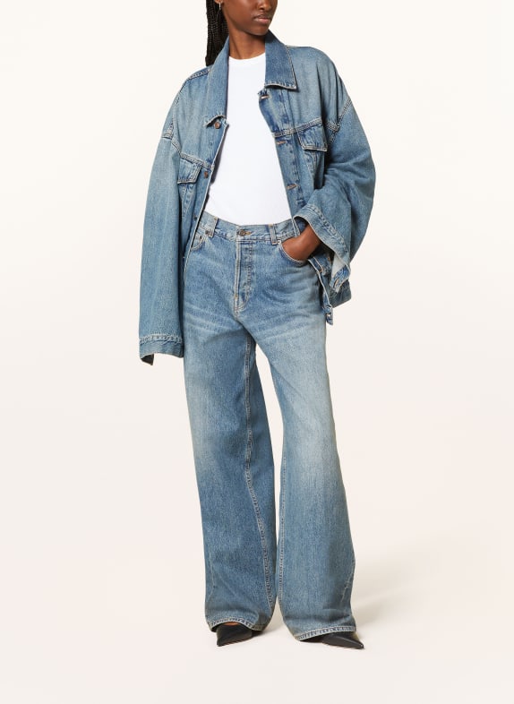 HAIKURE Kurtka jeansowa oversize JANET NIEBIESKI