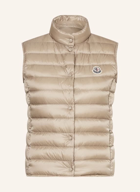 MONCLER Kamizelka puchowa LIANA CAMELOWY