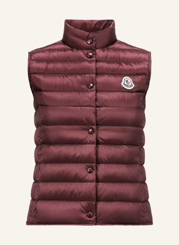 MONCLER Kamizelka puchowa LIANA BRUDNY RÓŻ