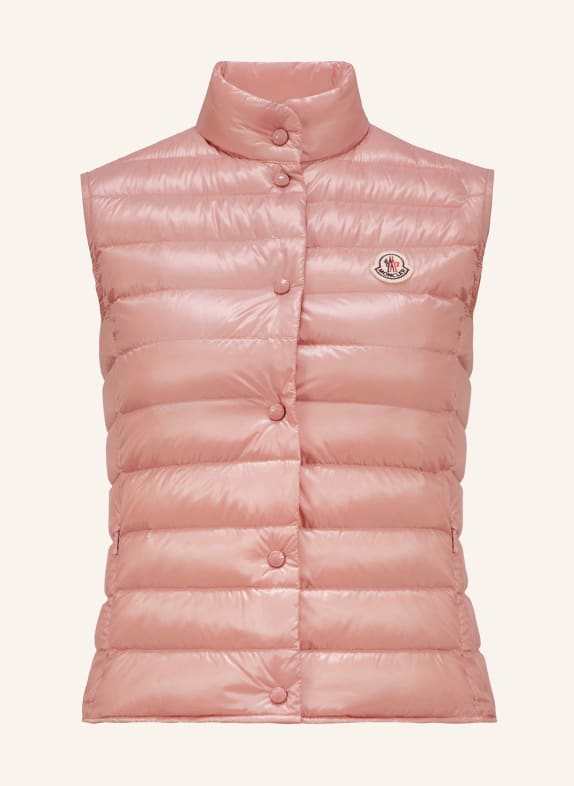 MONCLER Kamizelka puchowa LIANA BLADORÓŻOWY