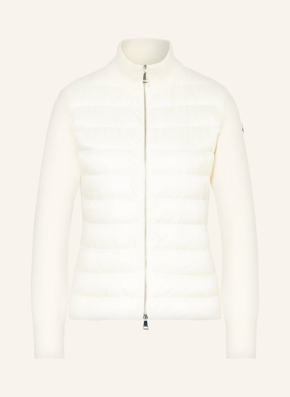 MONCLER Down jacket in mixed materials CREAM