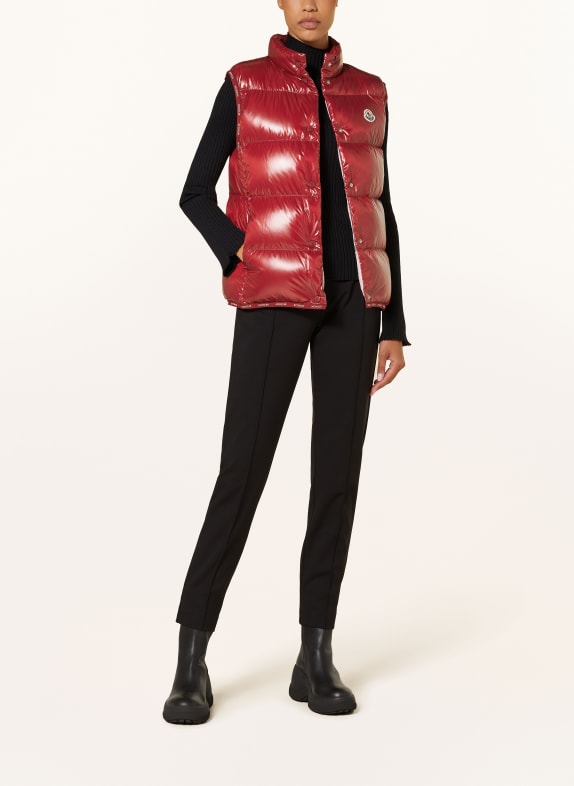 MONCLER Daunenweste BADIA ROT
