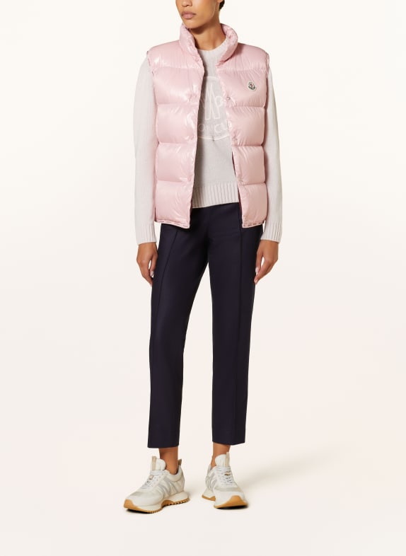 MONCLER Down vest BADIA LIGHT PINK