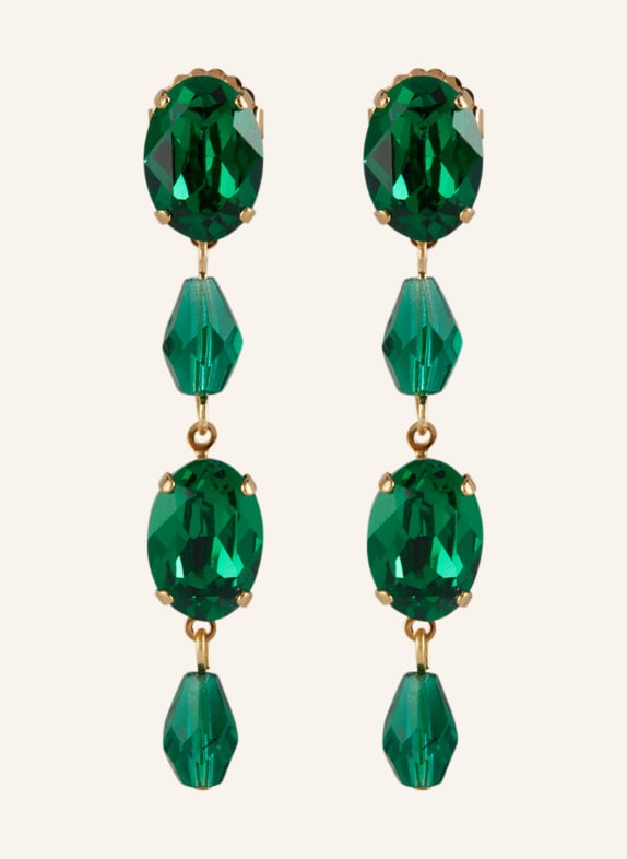 Seenberg Dangle earrings GREEN/ GOLD