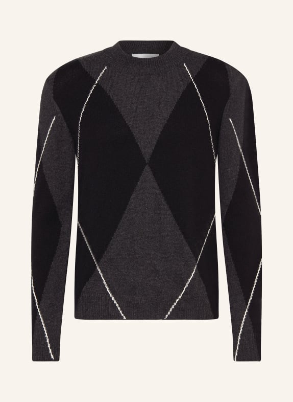 ARMEDANGELS Sweater AARGELIUS DARK GRAY/ BLACK/ WHITE