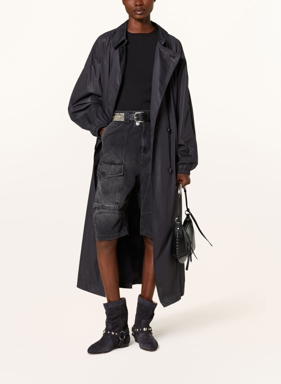 MARANT ÉTOILE Trench coat CACILDA BLACK