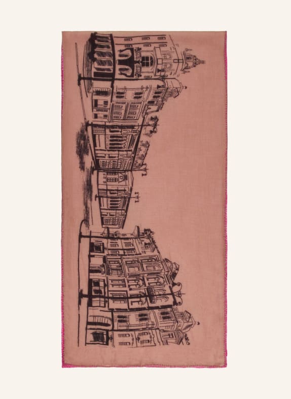 MALA ALISHA Klapki Calvin Klein JASNOBRĄZOWY/ JASKRAWY MOCNORÓŻOWY