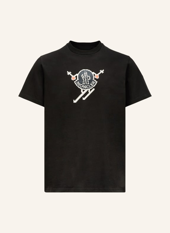 MONCLER T-shirt CZARNY